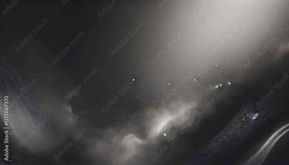 Obraz premium Soft black gradient background with subtle light gray streaks resembling faint light beams