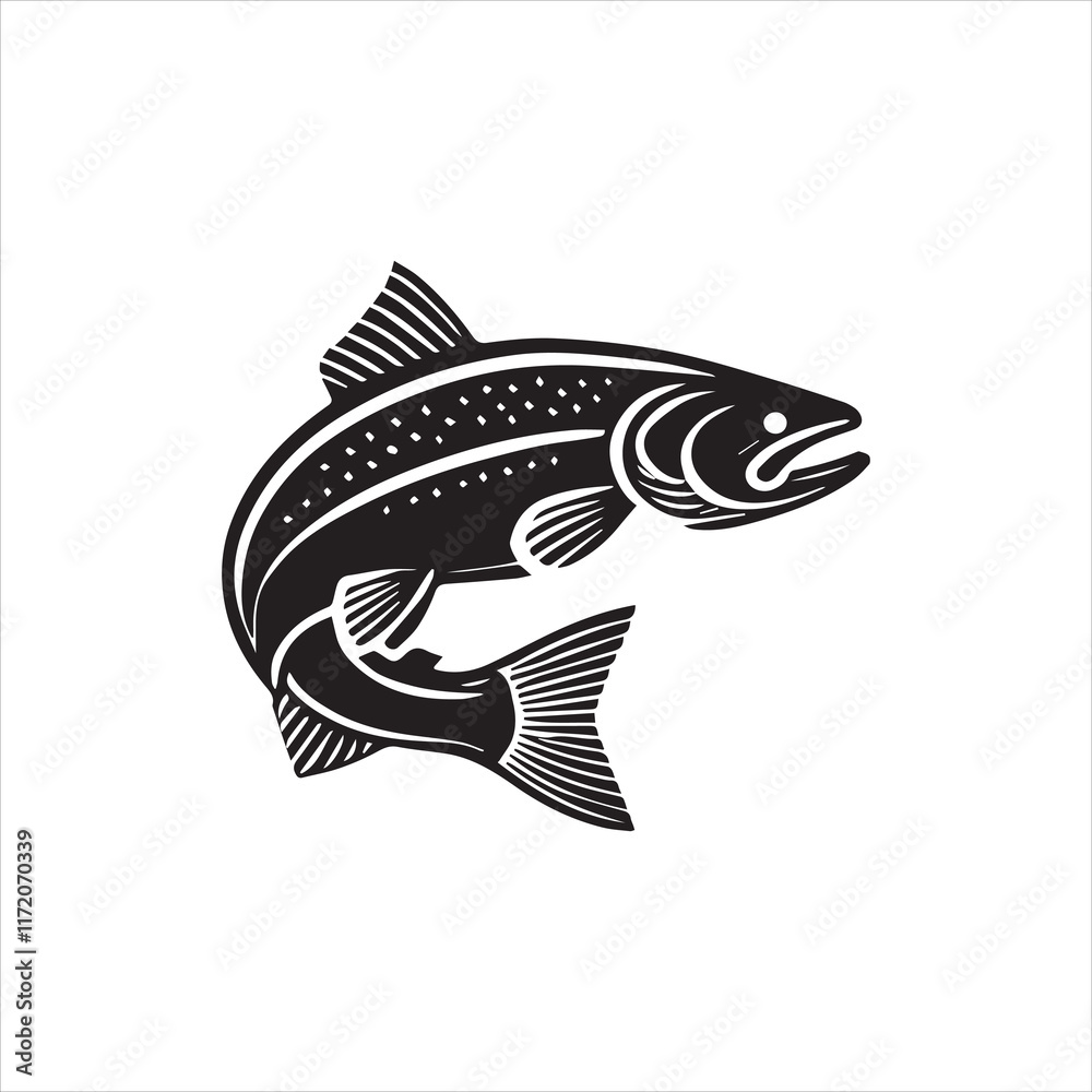 Fototapeta premium fish on a white background