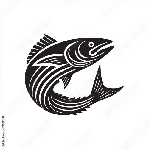 black and white fish