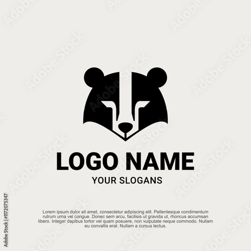 Charming and sleek otter head logo, showcasing simplicity and playfulness for a friendly and approachable brand