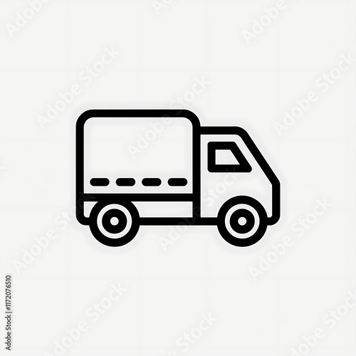 Wallpaper Mural illustration of a truck Torontodigital.ca