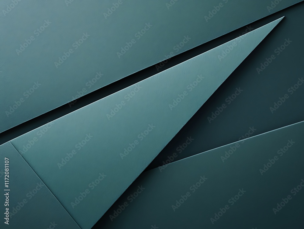 Abstract Teal Geometric Shapes Design Background