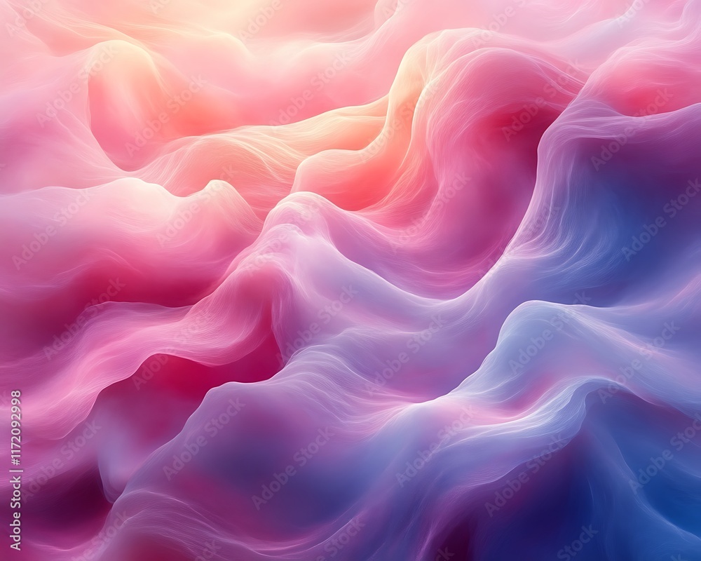 Obraz premium Abstract pink and blue wavy texture.