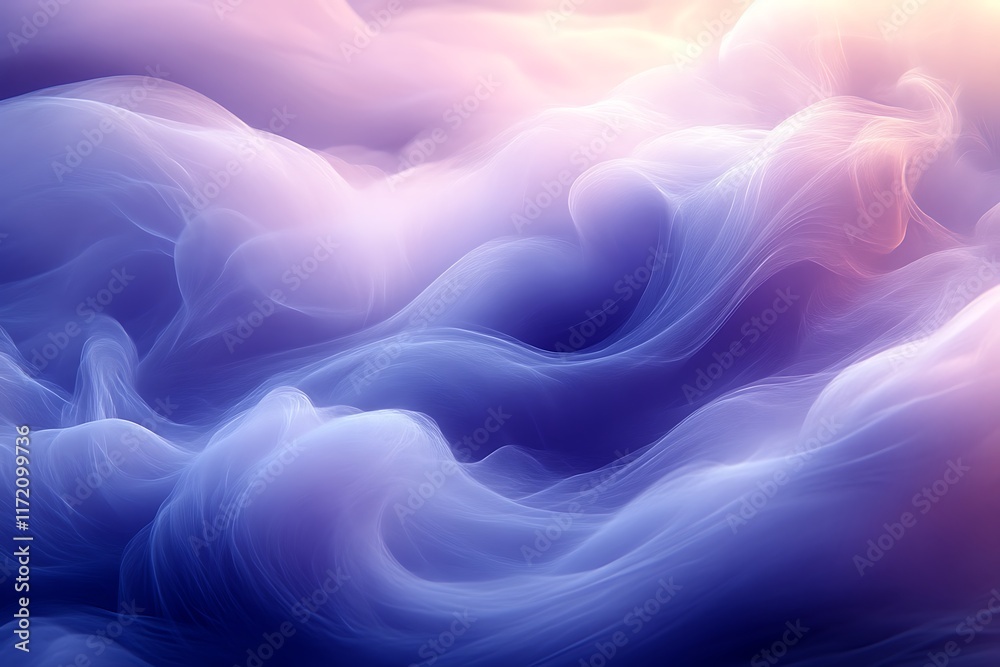 Obraz premium Abstract swirling pastel cloudscape.