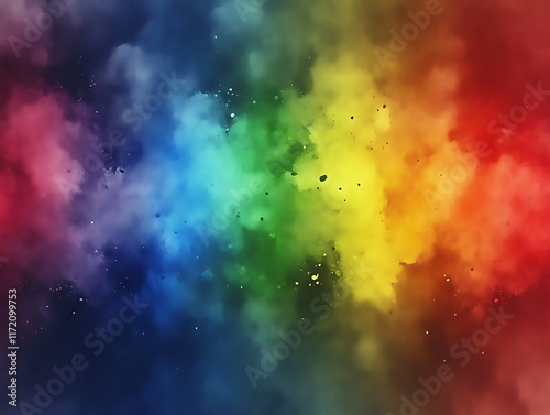 Colorful smoke explosion background. photo