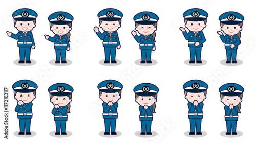 警備員の男女 04