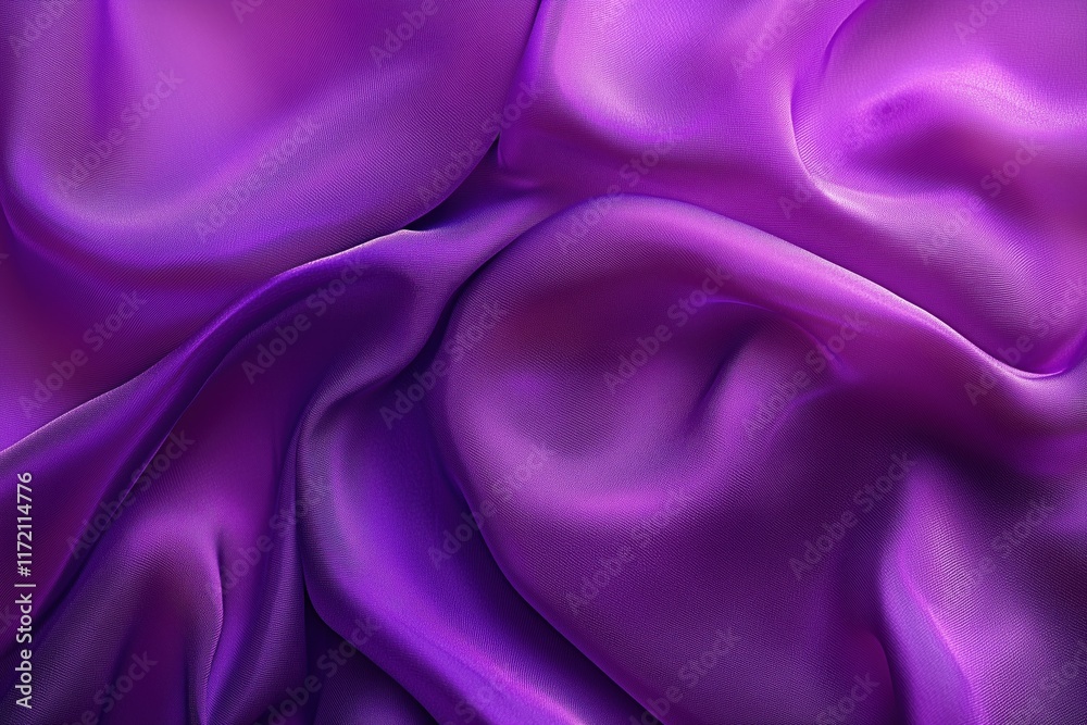 Obraz premium Violet Silk Fabric Close-Up Texture.