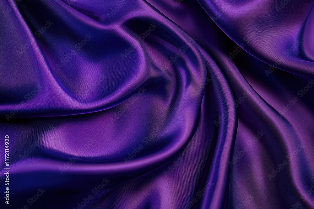 Obraz premium Violet Silk Fabric Close-Up Texture.