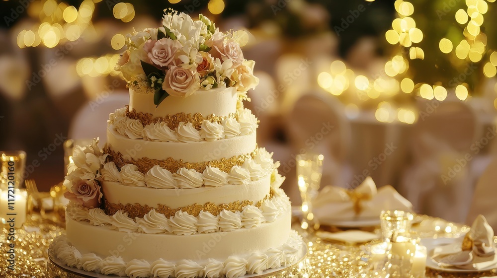 Fototapeta premium Realistic Photograph Capturing a Quinceanera Celebration in a Festive Setting