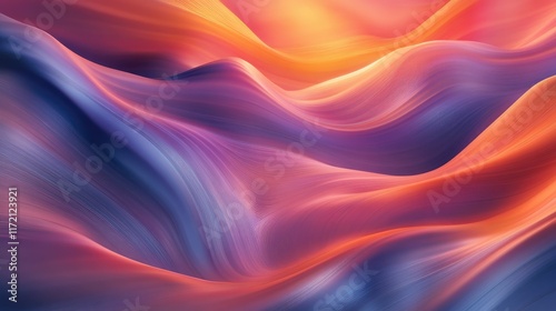 Wallpaper Mural An abstract concept of gravity waves vibrating in a void, surrounded by streaks of light and subtle pulsating colors. Torontodigital.ca