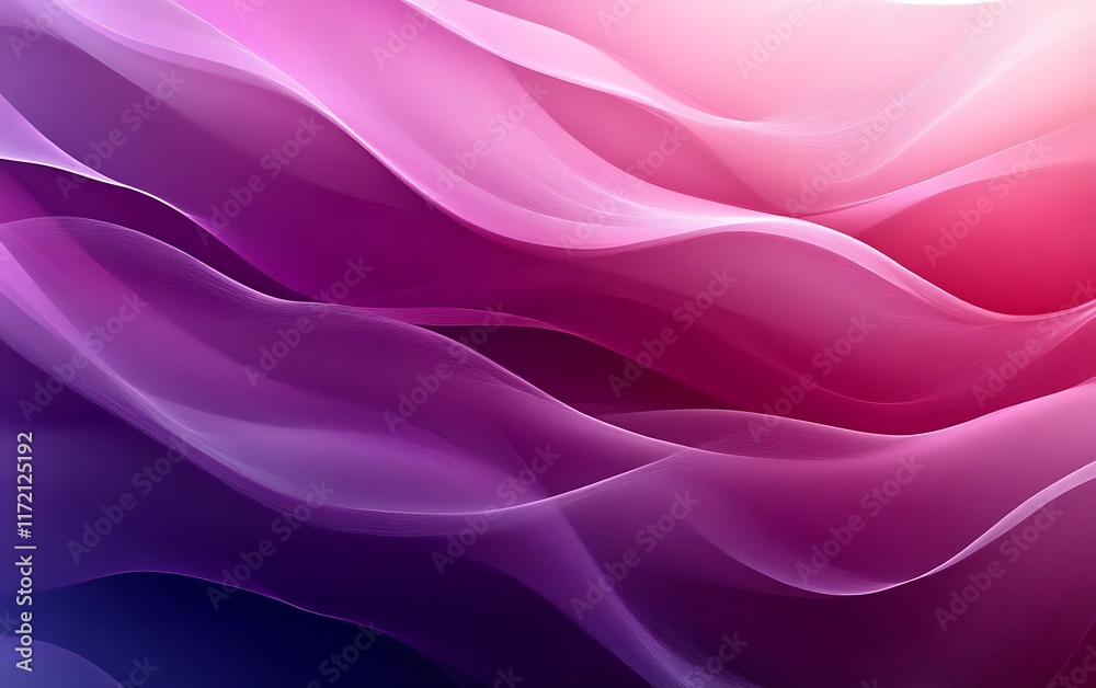 Obraz premium Abstract purple and pink flowing wave background.