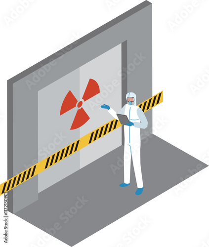 危険区域のイメージイラスト