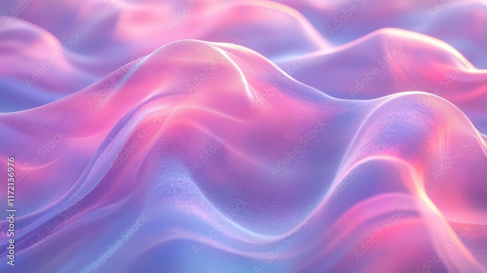 Abstract waves of soft pastel colors creating a serene visual effect. Abstract waves of soft pastel colors creating a serene visual effect.