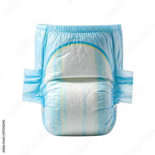 Baby diapers isolated on white background