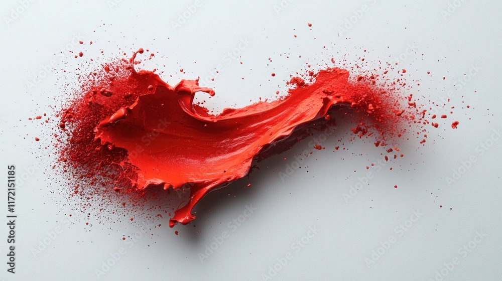 Abstract Red Paint Splash: A Dynamic Burst of Color Abstract Red Paint Splash: A Dynamic Burst of Color