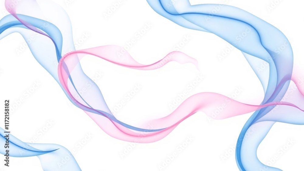 Abstract colorful flowing waves of pink and blue on a white background, perfect for backgrounds, presentations, branding, or creative designs. Abstract colorful flowing waves of pink and blue on a white background, perfect for backgrounds, presentations, branding, or creative designs.