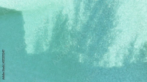 Wallpaper Mural Swimming pool top view close up. Ripples on the water of the pool, transparent, sparkling, inviting surface of the water in motion, view from above. Looped video.	
 Torontodigital.ca
