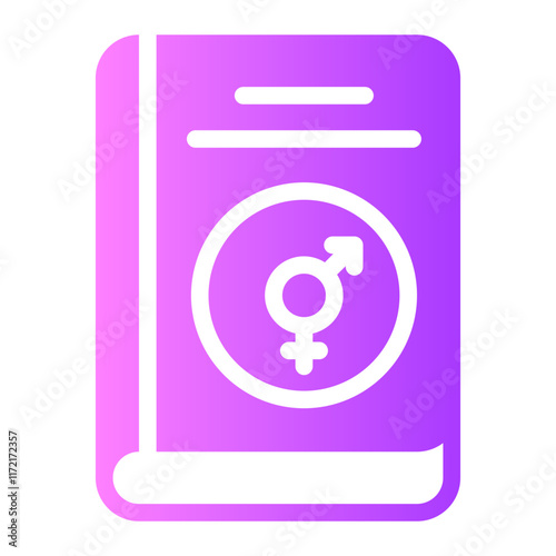 sex education gradient icon