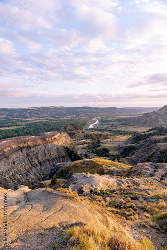 Obraz na plátně Riverbend Overlook