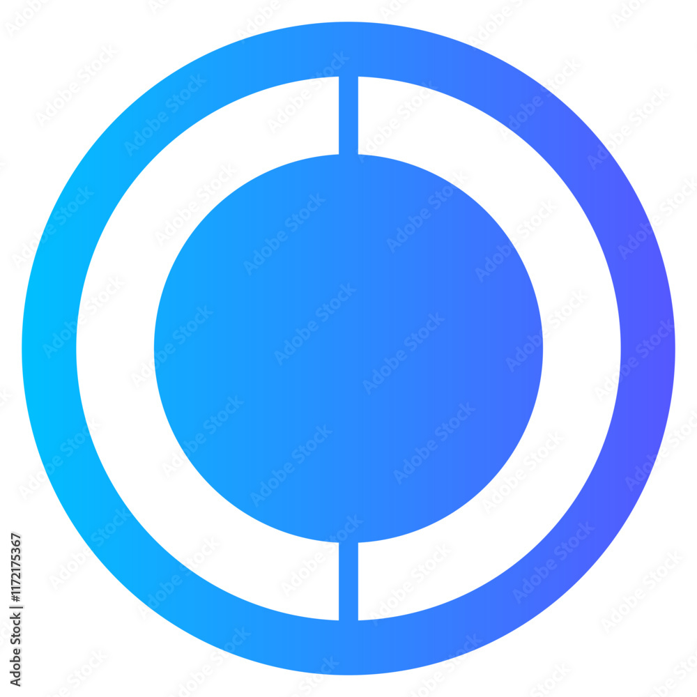 Fototapeta premium ring gradient icon