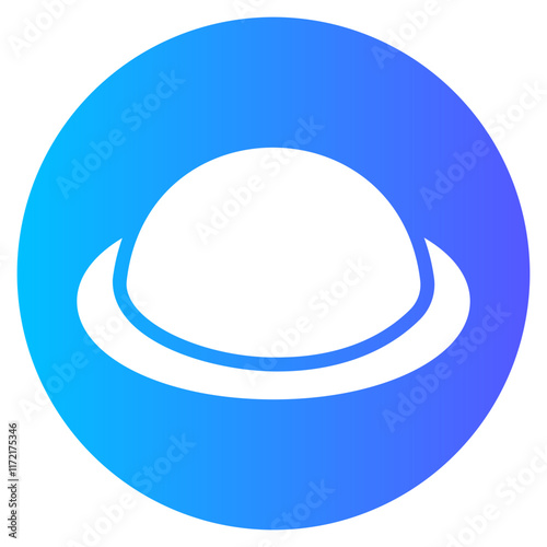 diaphragm gradient icon