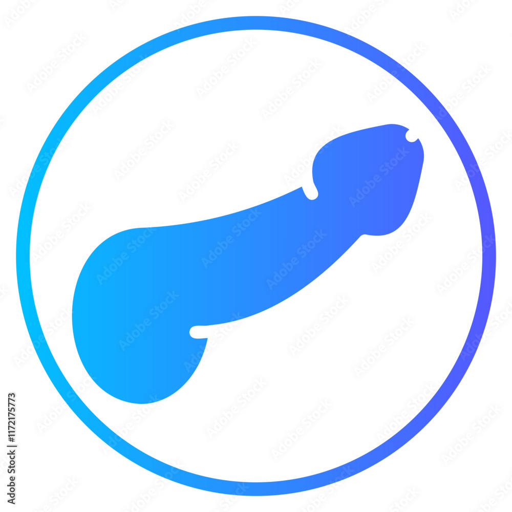 penis gradient icon penis gradient icon