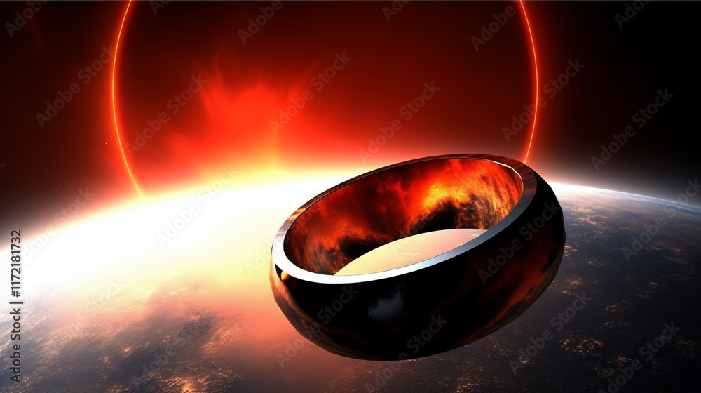 Glowing Ring in the Void