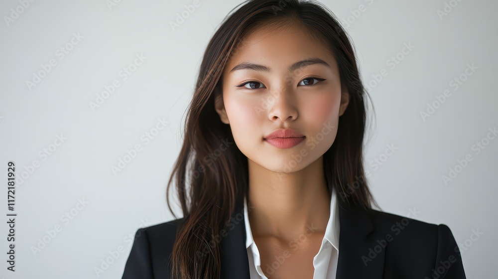 Portrait of a young Asian businessman in formal wear, exuding confidence and professionalism against an isolated background. Portrait of a young Asian businessman in formal wear, exuding confidence and professionalism against an isolated background.