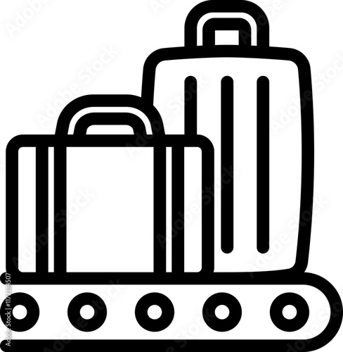 Baggage Claim Line Icon