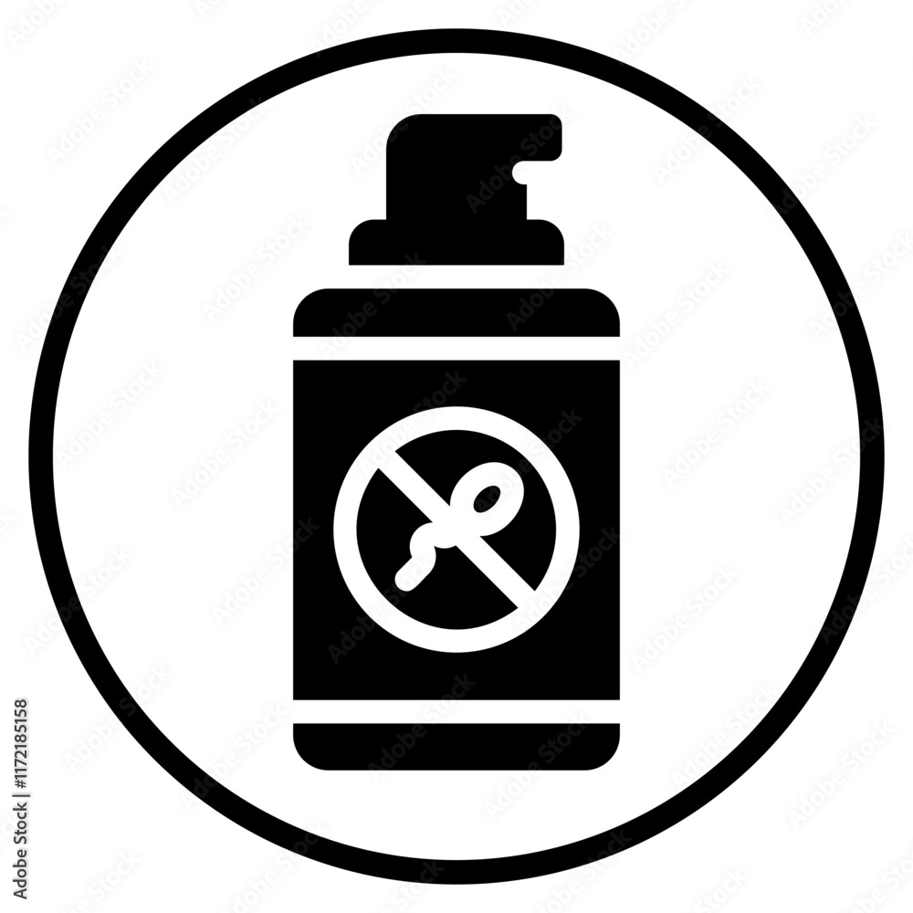 spermicide glyph icon