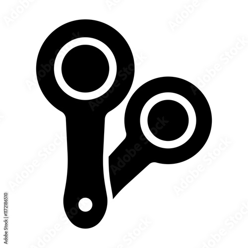 measuring spoons Solid icon