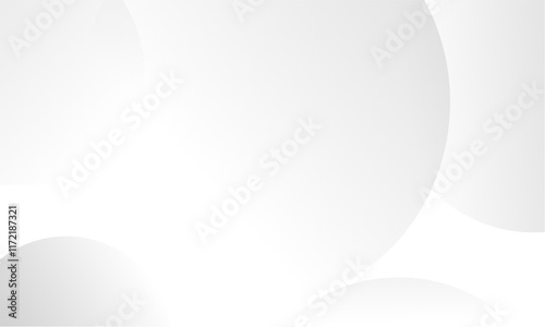 Abstract white gray background, with circle elements. Digital technology concept. Vector illustration, Suitable for covers, posters, banners, headers, websites.