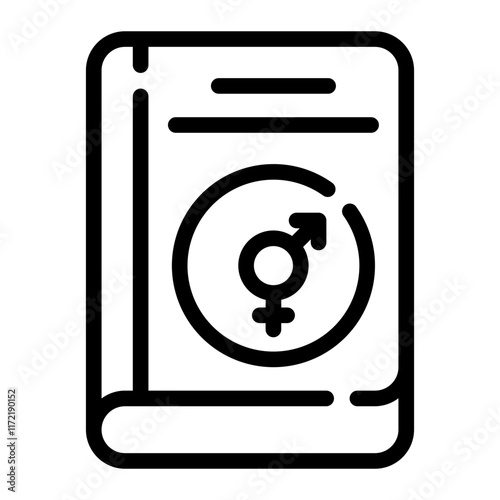 sex education line icon