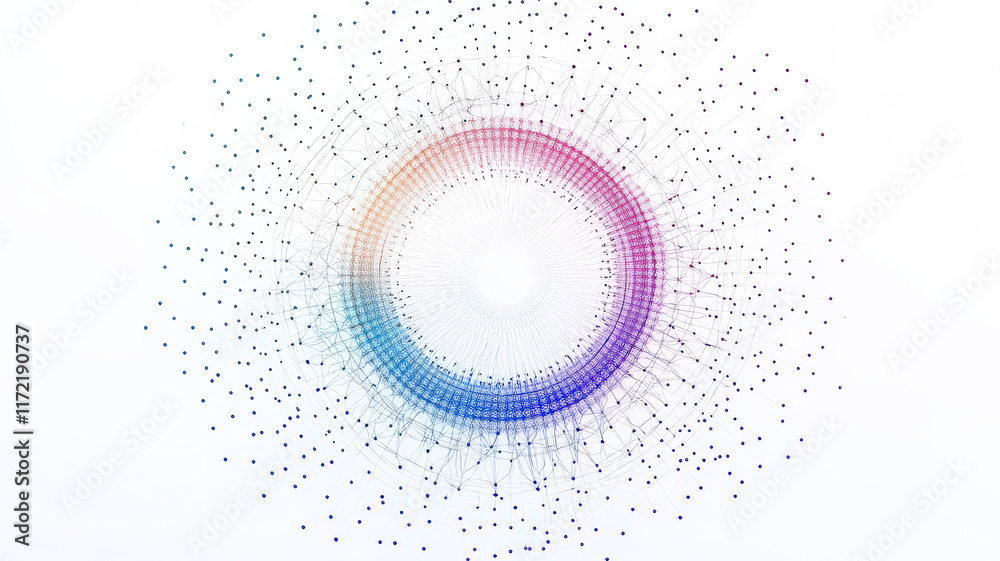 A geometric, symmetrical radial chart with transparent layers and data points radiating outward, each layer displaying a unique color gradient, set against a clean, minimalist white background. A geometric, symmetrical radial chart with transparent layers and data points radiating outward, each layer displaying a unique color gradient, set against a clean, minimalist white background.