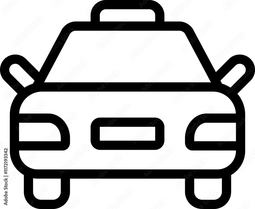 Obraz premium Cab Line Icon