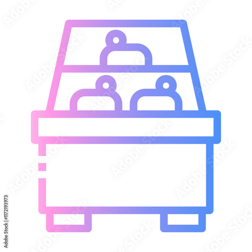 cake display Line Gradient Icon