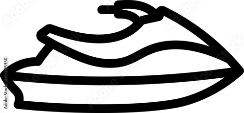 Jet Ski Line Icon
