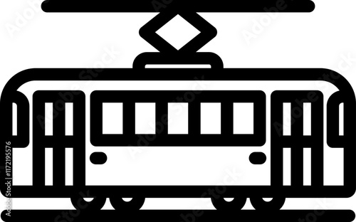 Tram Line Icon