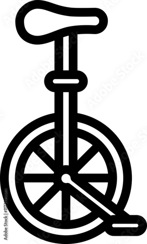 Unicycle Line Icon