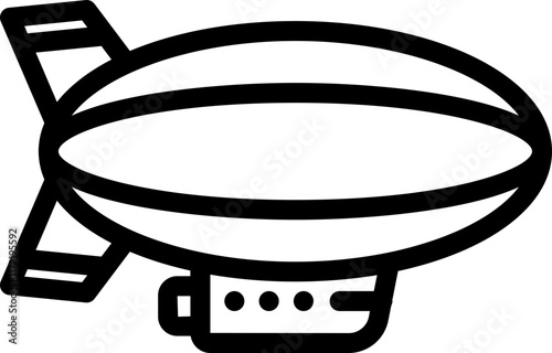 Zeppelin Line Icon