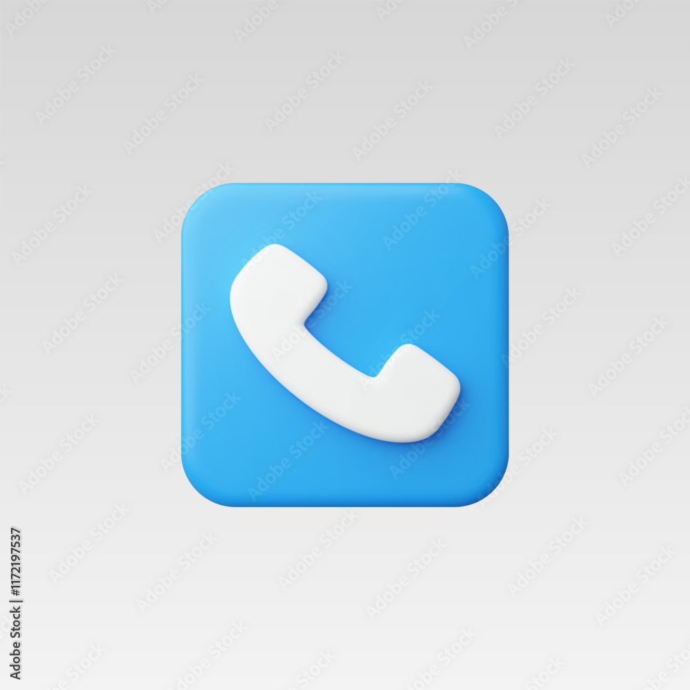 3d Realistic Phone Call vector illustration 3d Realistic Phone Call vector illustration