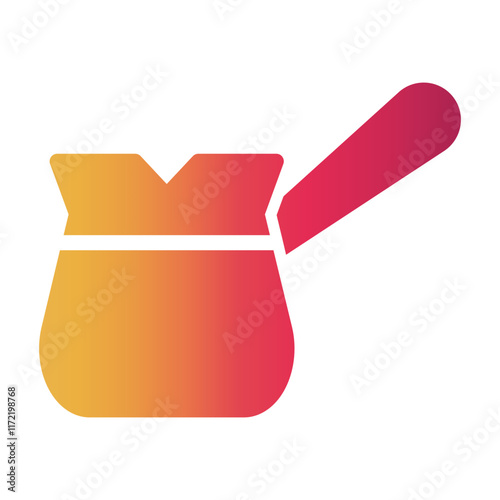 turkish cezve Gradient icon