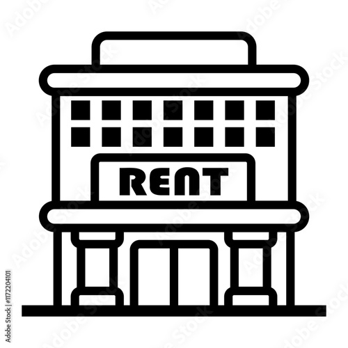 rent Line Icon