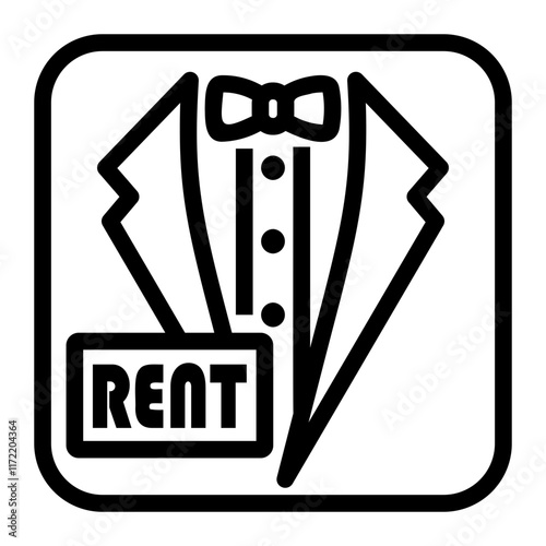 tuxedo Line Icon