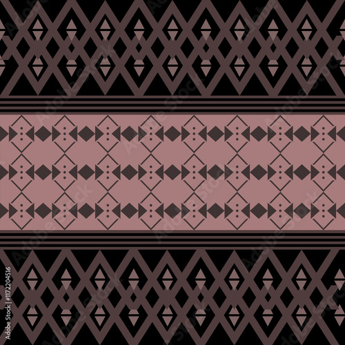 Geometric Ethnic pattern, Native American tribal fabric, tile, carpet, vector, illustration design