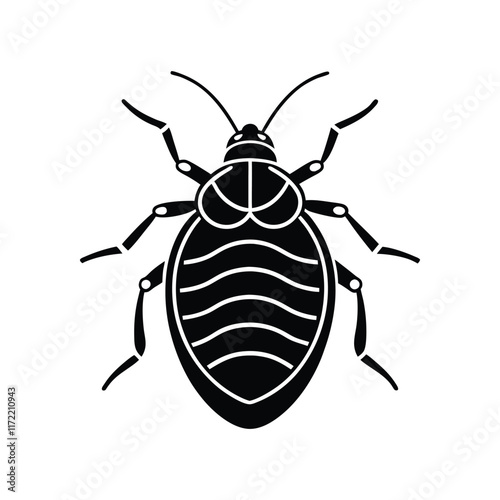 bedbug icon vector art illustration.eps