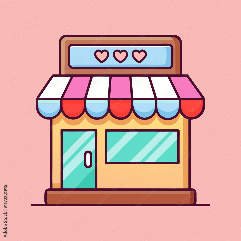 Obraz premium shop window with sale