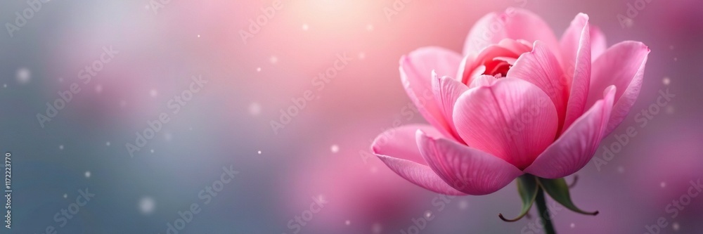 Soft petals unfolding on a subtle gradient background, bloom, background Soft petals unfolding on a subtle gradient background, bloom, background
