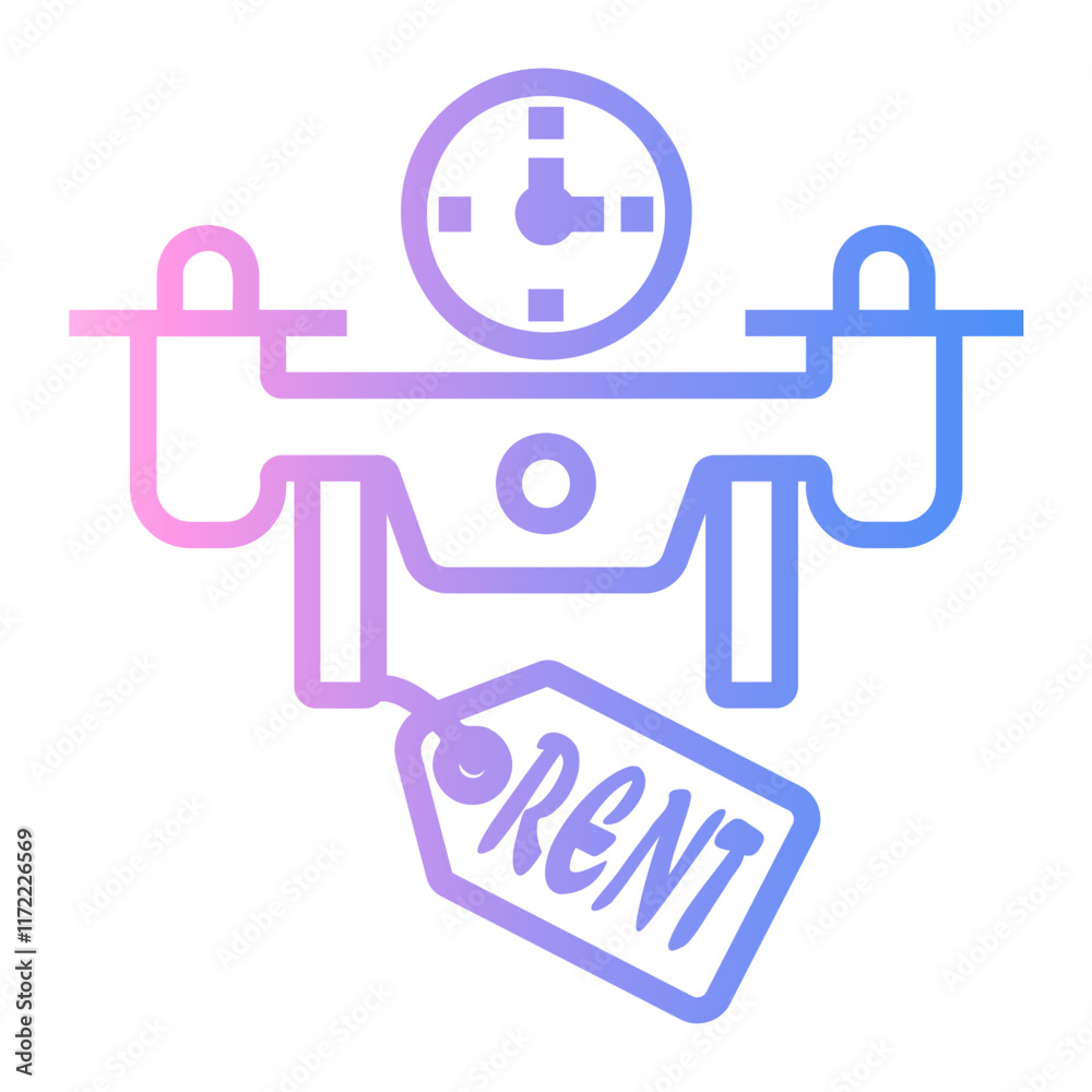 rent Line Gradient Icon rent Line Gradient Icon