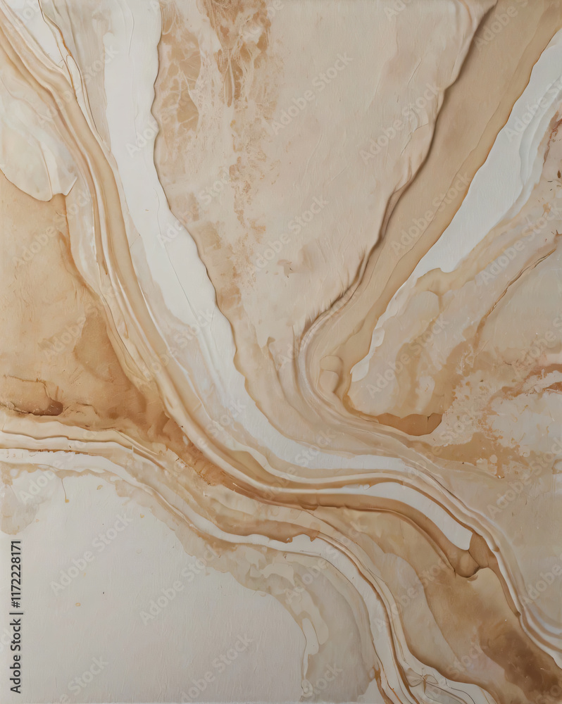 Obraz premium The image features abstract brown watercolor with a marbled appearance.